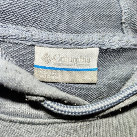 Columbia Hoodie Sweatshirt Women's Size XL Blue Script Logo - Picture 3 of 10